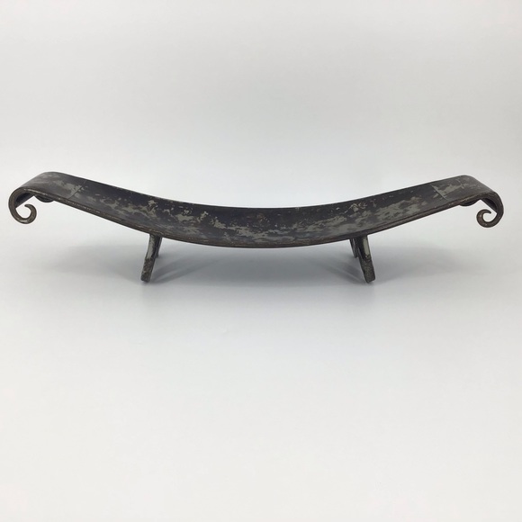 Distressed Look Metal Accent Dish - Picture 3 of 15